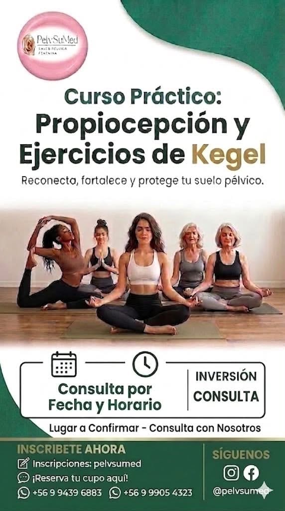 Flyer Curso Propiocepción y Ejercicios de Kegel