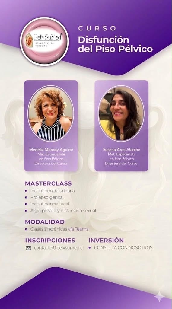 Flyer Curso Disfunción Piso Pélvico