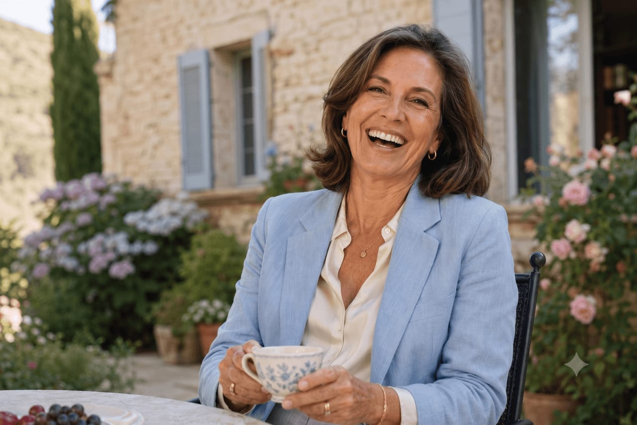 Mujer saludable y vitalmente plena, bienestar femenino